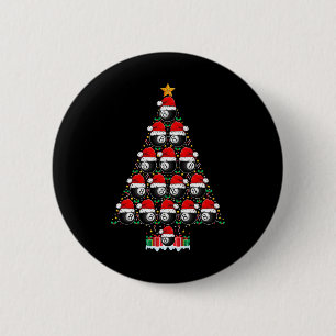 9 Ball Christmas Tree Light Pool Player Nine Ball 6 Cm Round Badge