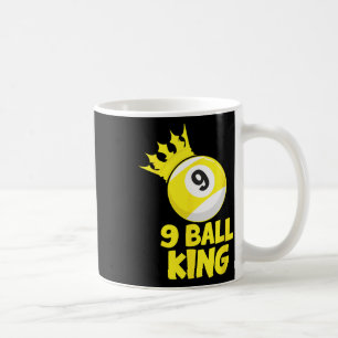 9 Ball King Champion 9 Ball Billiards Pool Player Coffee Mug