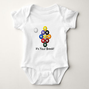 9-ball rack infant wear baby bodysuit