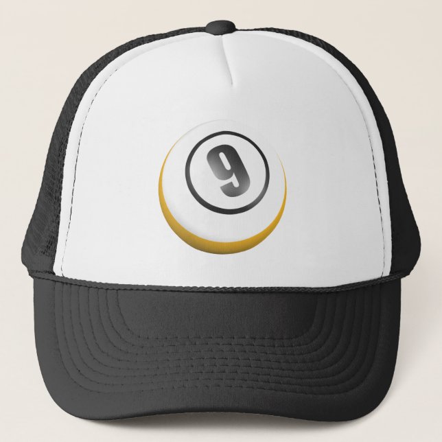 9 Ball Trucker Hat (Front)