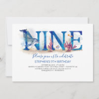 9 Birthday Invitation Under the Sea Marine Park
