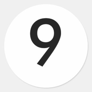 9 CLASSIC ROUND STICKER