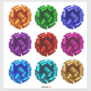 9 Crush Proof Gift Wrap Bows for Mailing Kiss Cut