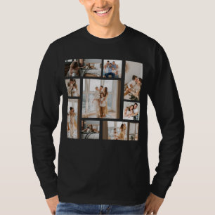 9 Custom Long Sleeve Photo Collage T-Shirts