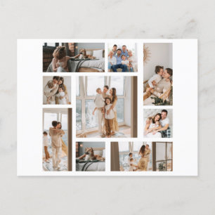 9 Custom Photo Collage Personalise Postcard
