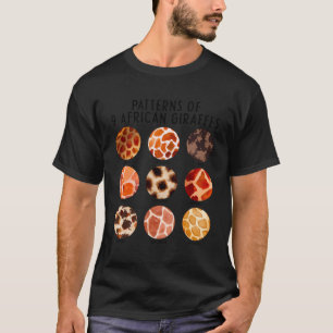 9 Different Patterns Of African Giraffes Education T-Shirt