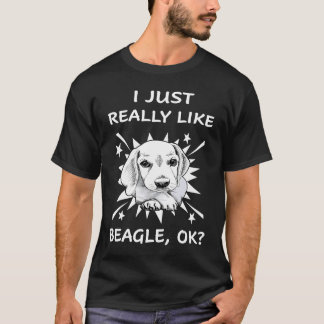 9 I Just Really Like Beagle 144 T-Shirt
