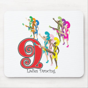 9 Ladies Dancing Mouse Mat