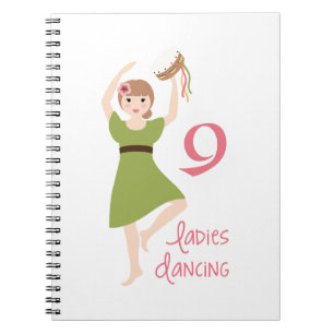 9 Ladies Dancing Notebook