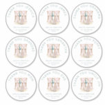 9 Large Individual Names Thank You Wedding<br><div class="desc">An special personal touch when you say thank you on your wedding favours. Here's a sheet of nine round stickers, and you can personalise each with an individual guest name or family member, dad, mum, grandma etc. Easily change to the name you require for each sticker, and when you change...</div>
