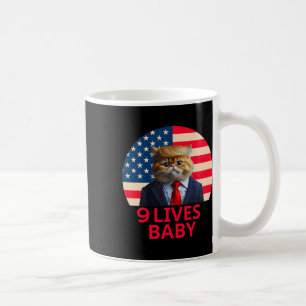 9 Lives Baby Cat Trump 2024 Win Victory Winner Tru Coffee Mug