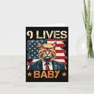 9 Lives Baby Trump 2024 Win Victory Winner Trump Card