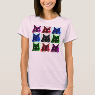 9 lives cat collage T-Shirt