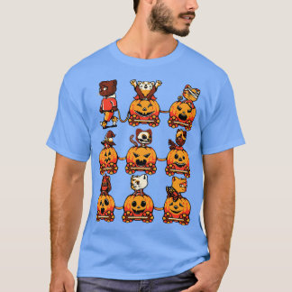 9 Lives Cat Halloween by Tobe Fonseca T-Shirt