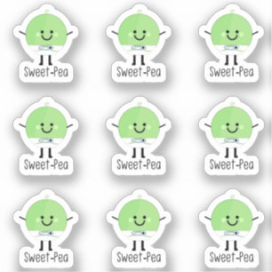 9 mini Sweet-Pea Baby Boy Stickers
