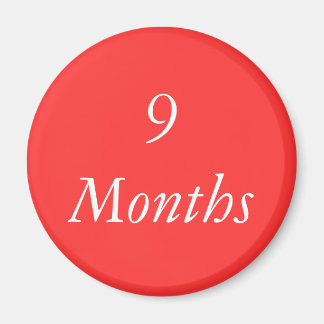 9 Months Chip Magnet