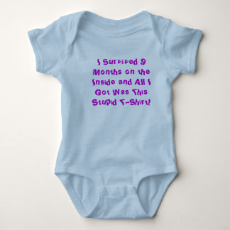 9 Months on the Inside - Boy Baby Bodysuit