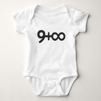 9+∞, one single mind. baby bodysuit