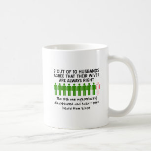 9 Out of 10 Husbands Funny Mug