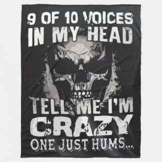 9 OUT OF 10 VOICES FLEECE BLANKET