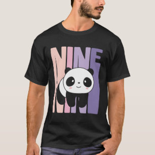 9 Panda 9Th B-Day T-Shirt