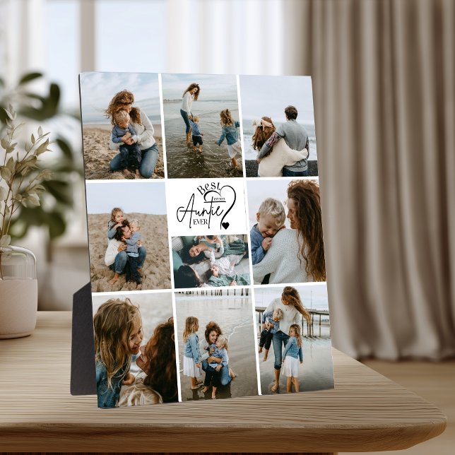9 Personalised Best Aunt Photo Collage Plaque (Creator Uploaded)