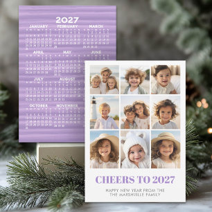 9 Photo Best Year Ever HYN 2027 Calendar Holiday Card