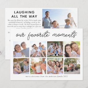 9 Photo Christmas Card   Our Favourite Moments