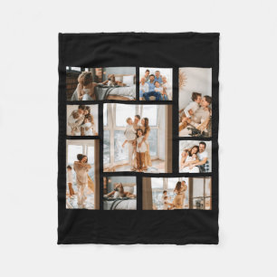 9 Photo Collage Template  Fleece Blanket