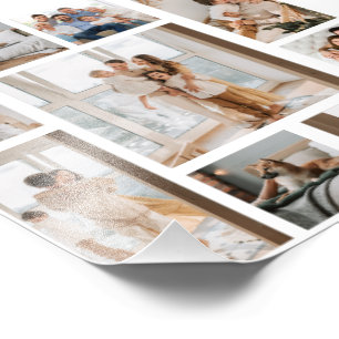 9 Photo Collage Template Personalise Print