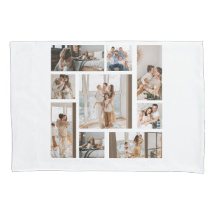 9 Photo Collage Template Personalize pillow case