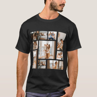 9 Photo Collage Template T-Shirt
