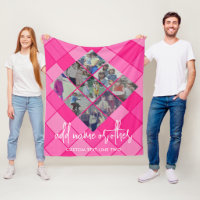 9 Photo Diamond Pattern - Hot Pink Girly