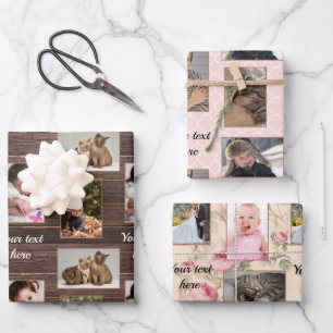 9 Photos Variety Wrapping Paper Sheets
