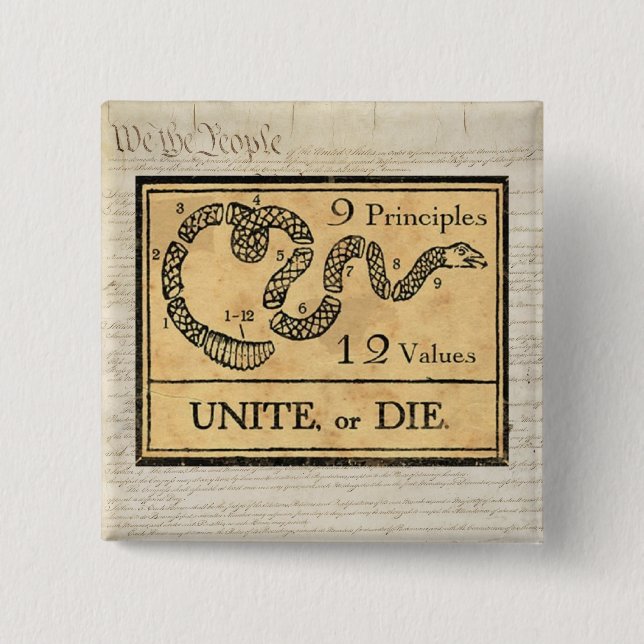 9 Principles,12 Values, 912 Project Button (Front)