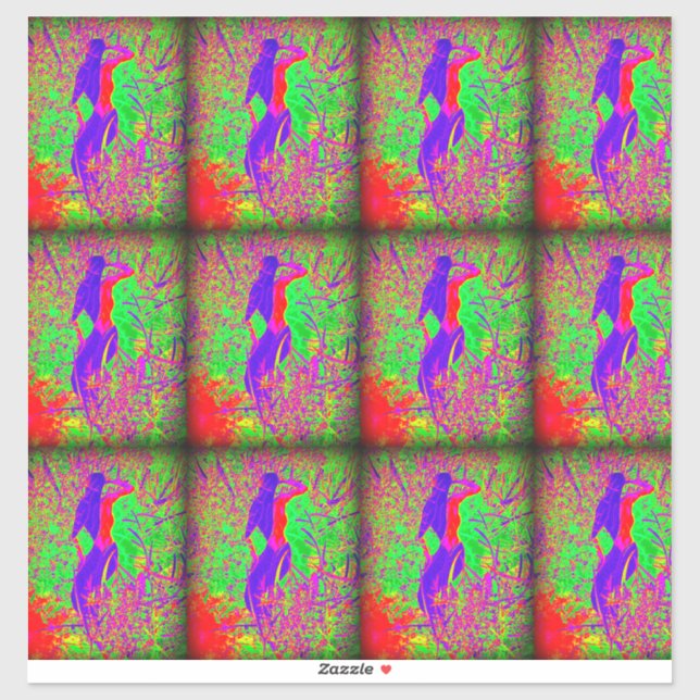 9 purple groovy hippie mermaid (Sheet)