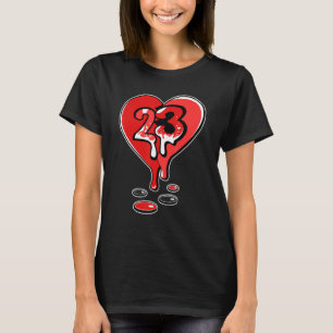9 Retro Loser Red 23 Dripping Heart Concord 9s T-Shirt