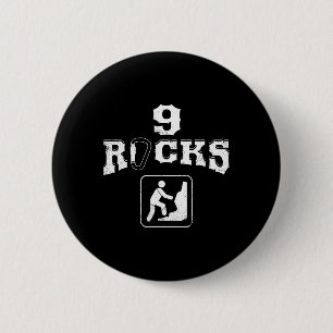 9 Rock Climbing Nine Year Old Birthday Bouldering  6 Cm Round Badge