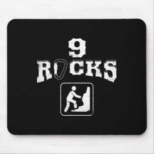 9 Rock Climbing Nine Year Old Birthday Bouldering Mouse Mat