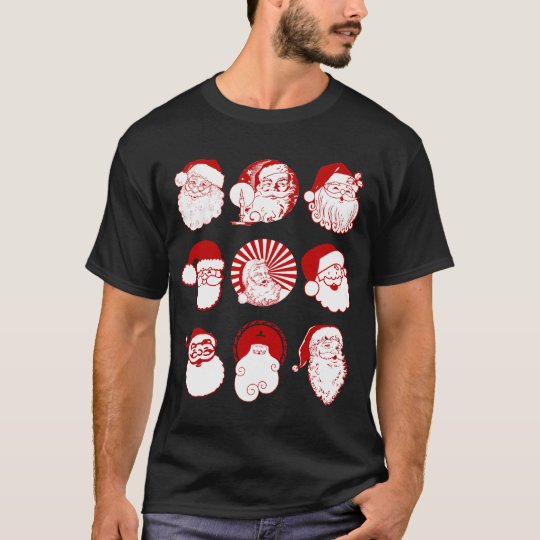 9 Santas - Men's Black Short Sleeve T-shirt