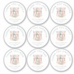 9 small Individual Names Thank You Wedding Chairs<br><div class="desc">A very special personal touch when you say thanks on your wedding favours. Here's a sheet of nine round stickers, and you can personalise each with an individual guest name or family member, dad, mum, grandma etc. Easily change to the name you require for each sticker, and when you change...</div>