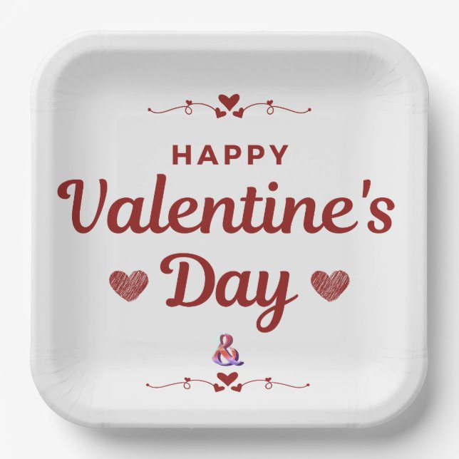 9" Square Paper Plate (Front)