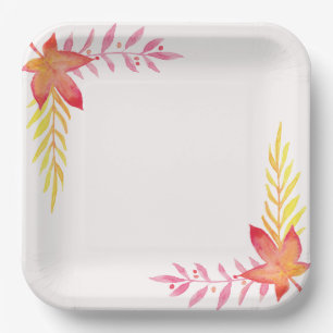 9" Square Paper Plate