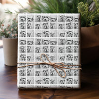 9 Square Photo Collage - Black and White
