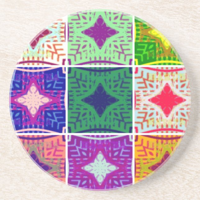 9 star Hakuna matata pattern Coaster (Front)