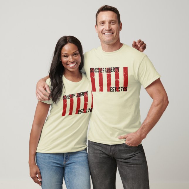 9 Stripped Sons of Liberty Flag T-Shirt (Unisex)