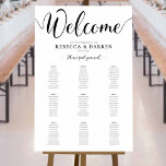 9 Table Wedding Seating Chart<br><div class="desc">Large 24x36 Wedding Seating Chart with 9 tables.</div>