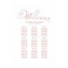 9 Tables Wedding Seating Chart Board Simple