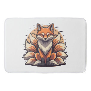 9 Tailed Fox Spirt Bath Mat