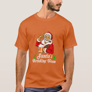 9 Team Santa Christmas Squad Family Matching Pajam T-Shirt
